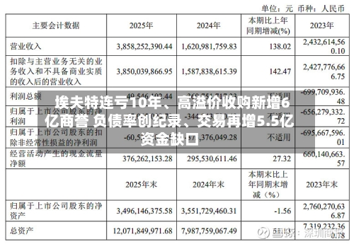埃夫特连亏10年、高溢价收购新增6亿商誉 负债率创纪录	、交易再增5.5亿资金缺口-第3张图片