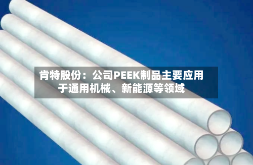 肯特股份：公司PEEK制品主要应用于通用机械、新能源等领域-第3张图片