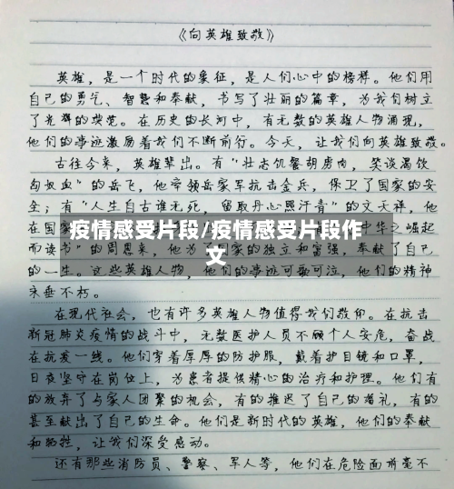 疫情感受片段/疫情感受片段作文