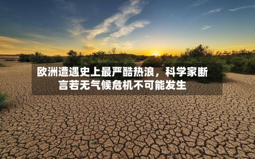 欧洲遭遇史上最严酷热浪，科学家断言若无气候危机不可能发生-第2张图片