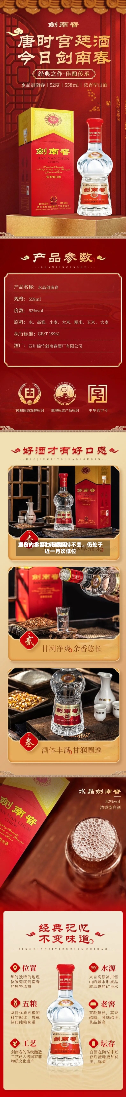 酒价内参7月1日费用发布：水晶剑南春保持不变，仍处于近一月次低位-第2张图片
