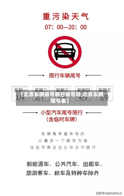【北京车辆限号明日限号吗,北京车辆限号表】
