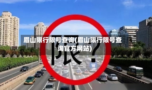 眉山限行限号查询(眉山限行限号查询官方网站)