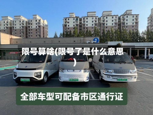 限号算啥(限号了是什么意思)-第2张图片
