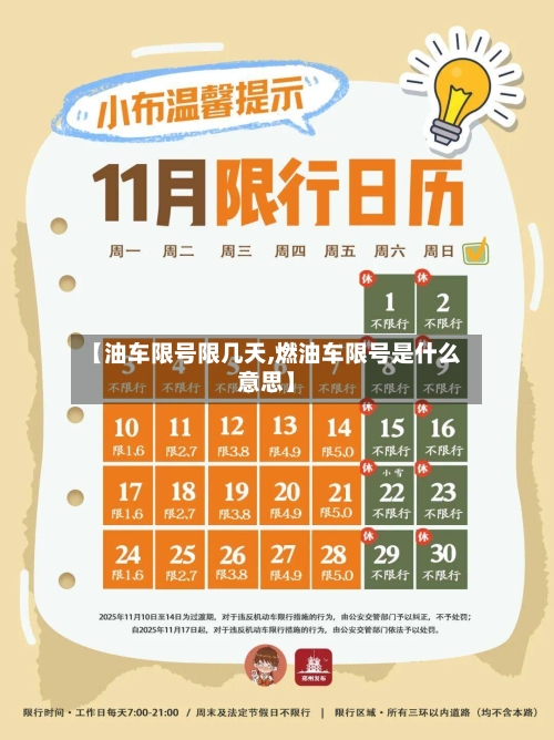 【油车限号限几天,燃油车限号是什么意思】