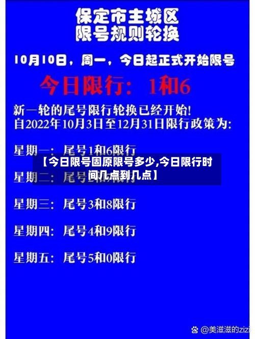 【今日限号固原限号多少,今日限行时间几点到几点】