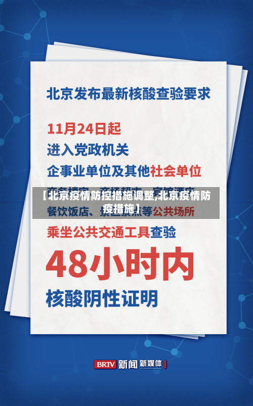 【北京疫情防控措施调整,北京疫情防疫措施】